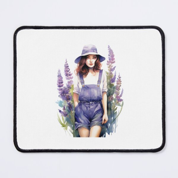 Item preview, Lupine Flower Girl | Elegant Botanical Floral Art designed and sold by Mandayartstudio.