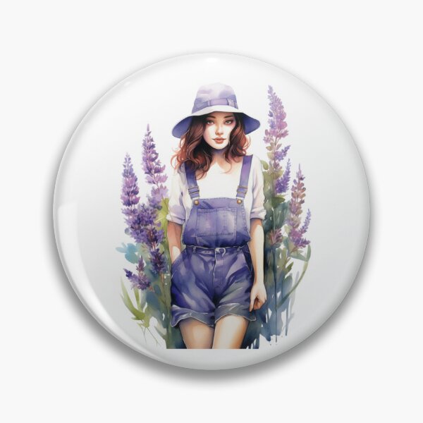 Item preview, Lupine Flower Girl | Elegant Botanical Floral Art designed and sold by Mandayartstudio.