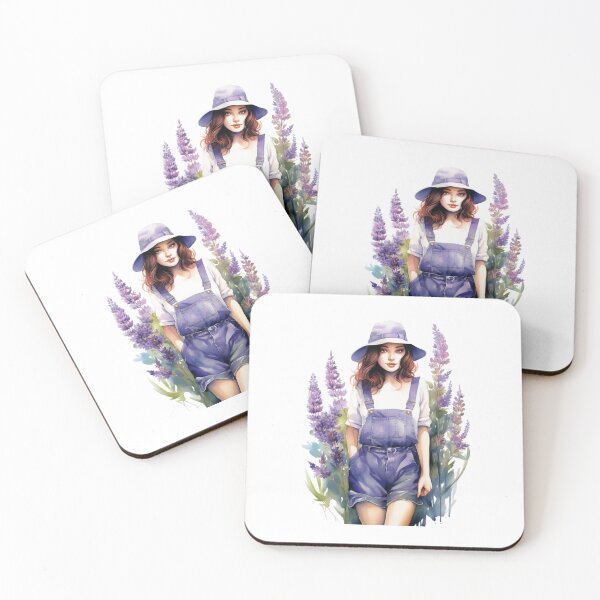 Item preview, Lupine Flower Girl | Elegant Botanical Floral Art designed and sold by Mandayartstudio.
