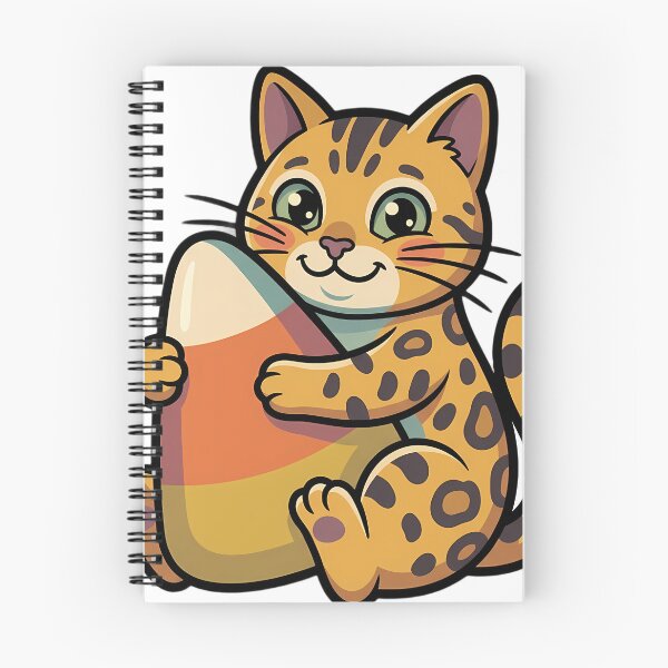Item preview, Vintage Bengal Cat Hugging Retro Candy Corn designed and sold by pumsquare.