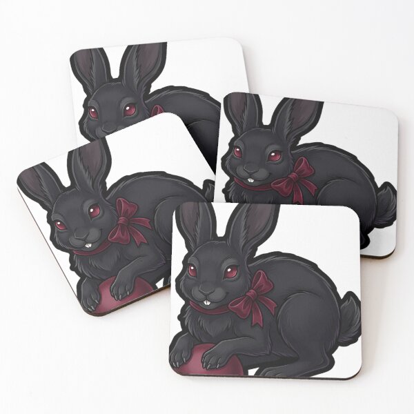 Item preview, Gothic Vampire Hare with Crimson Velvet Bow designed and sold by IllumeInk.