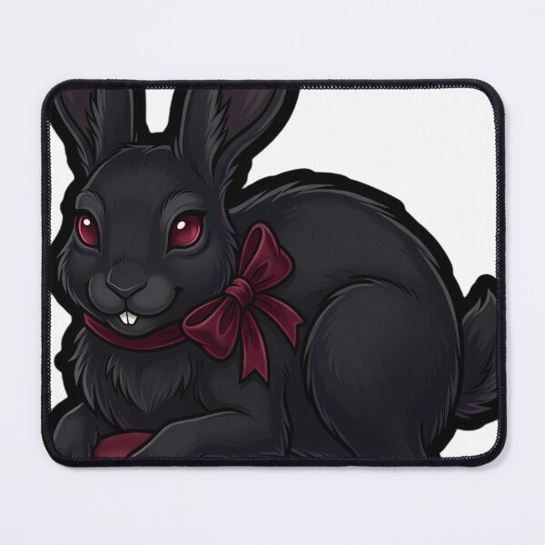 Item preview, Gothic Vampire Hare with Crimson Velvet Bow designed and sold by IllumeInk.