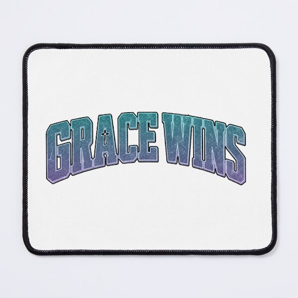 Item preview, Grace Wins Christian Typography T-Shirt – Bold Varsity Faith Design with Cross designed and sold by Gopal Verma.