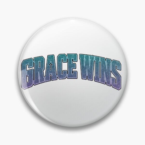 Item preview, Grace Wins Christian Typography T-Shirt – Bold Varsity Faith Design with Cross designed and sold by Gopal Verma.