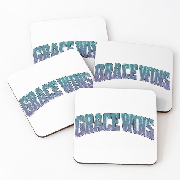 Item preview, Grace Wins Christian Typography T-Shirt – Bold Varsity Faith Design with Cross designed and sold by Gopal Verma.