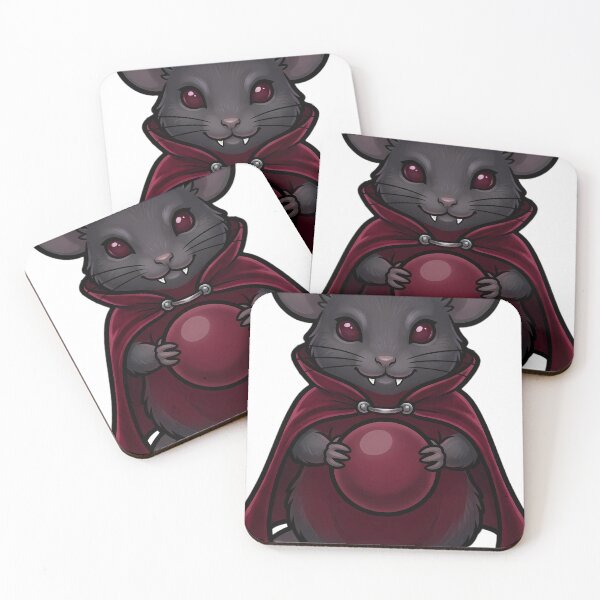 Item preview, Gothic Vampire Mouse with Crimson Velvet Cloak designed and sold by IllumeInk.