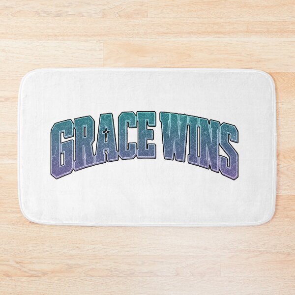 Item preview, Grace Wins Christian Typography T-Shirt – Bold Varsity Faith Design with Cross designed and sold by Gopal Verma.