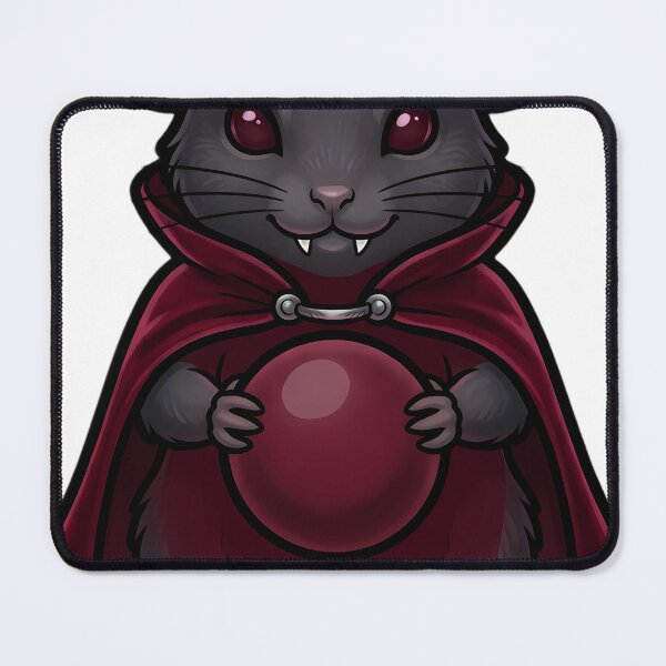 Item preview, Gothic Vampire Mouse with Crimson Velvet Cloak designed and sold by IllumeInk.