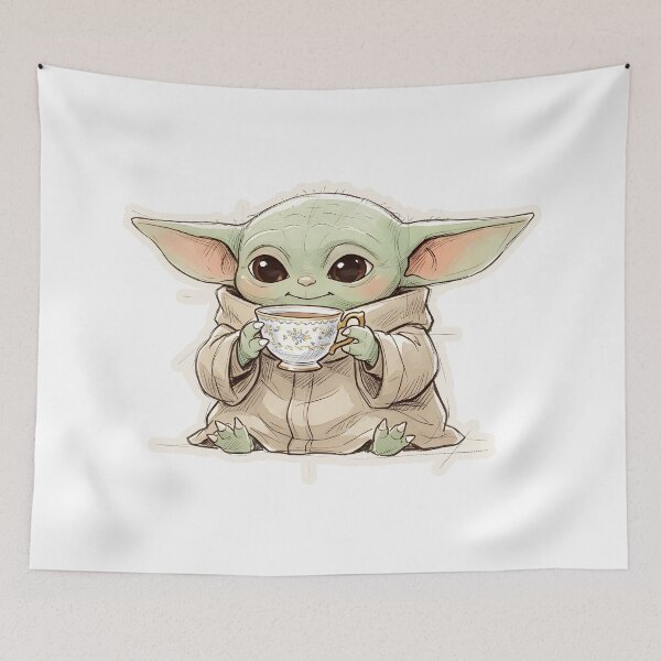 Item preview, BABY YODA VINTAGE TEACUP designed and sold by melyverso.