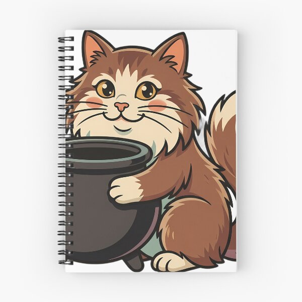 Item preview, Vintage Manx Cat Hugging Retro Caramel Apple designed and sold by pumsquare.
