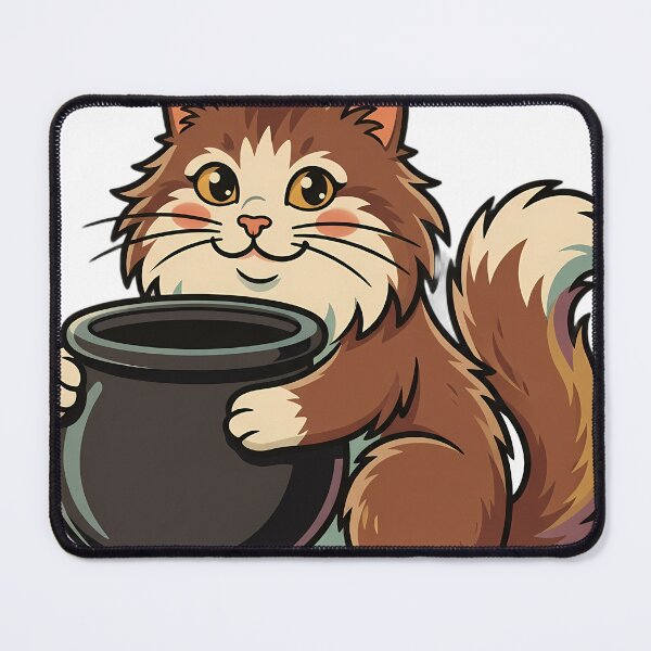 Item preview, Vintage Manx Cat Hugging Retro Caramel Apple designed and sold by pumsquare.