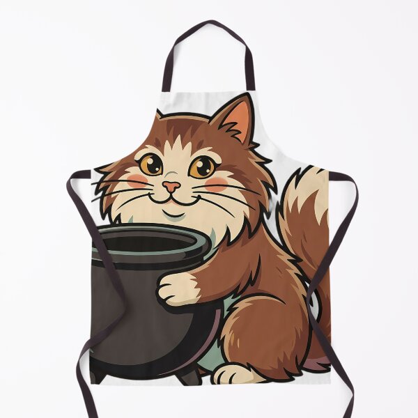 Item preview, Vintage Manx Cat Hugging Retro Caramel Apple designed and sold by pumsquare.