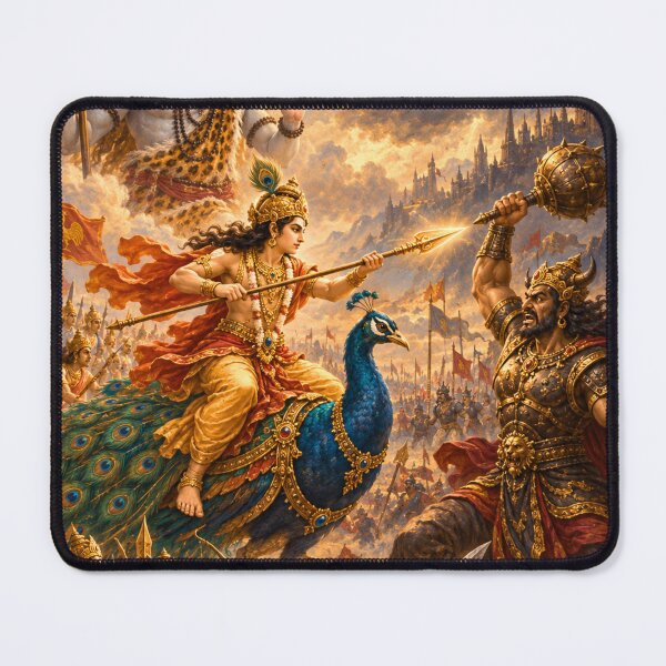 Item preview, Mahadev War Series: The Divine Father & Son – Lord Shiva and Murugan in the Tarkasur War designed and sold by Homyar.