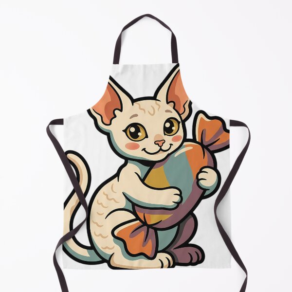 Item preview, Vintage Cornish Rex Cat Hugging Retro Wrapped Candy designed and sold by pumsquare.