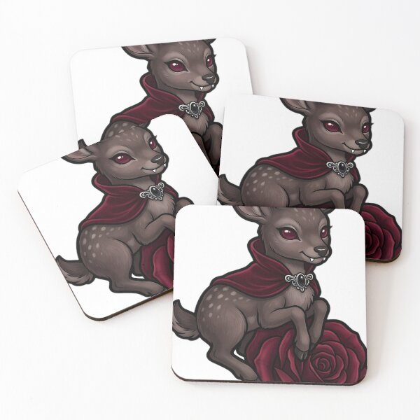 Item preview, Gothic Vampire Fawn with Velvet Antlers designed and sold by IllumeInk.