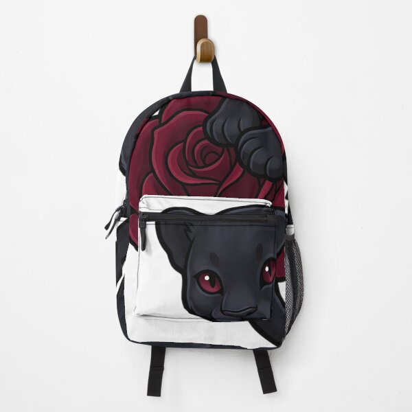 Item preview, Gothic Vampire Panther Cub with Crimson Rose designed and sold by IllumeInk.