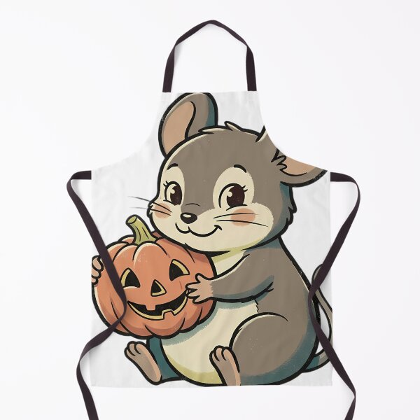Item preview, Vintage Field Mouse Hugging Retro Jack-o'-Lantern designed and sold by pumsquare.