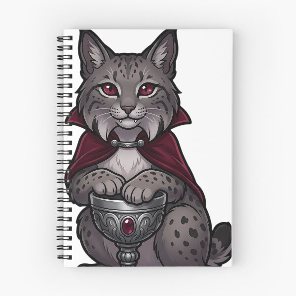 Item preview, Gothic Vampire Lynx with Tufted Ears designed and sold by IllumeInk.