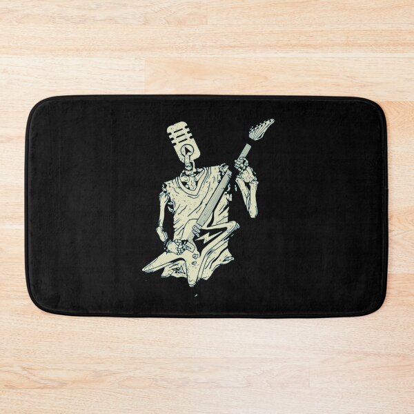 Item preview, Dark Fantasy Skeleton Musician Electric Guitar Drawing designed and sold by MarioGerbe.