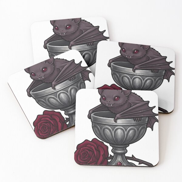Item preview, Gothic Carmilla Chalice with a Resting Bat designed and sold by IllumeInk.