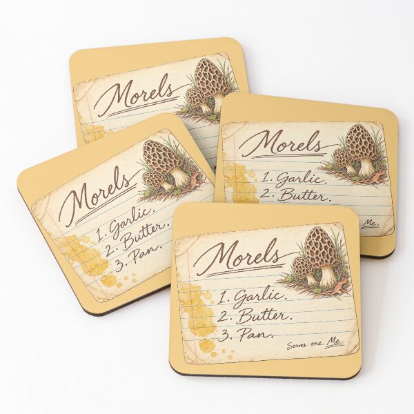 Item preview, Morels Garlic Butter Pan - Funny Morel Mushroom Recipe designed and sold by LottiesLuck.