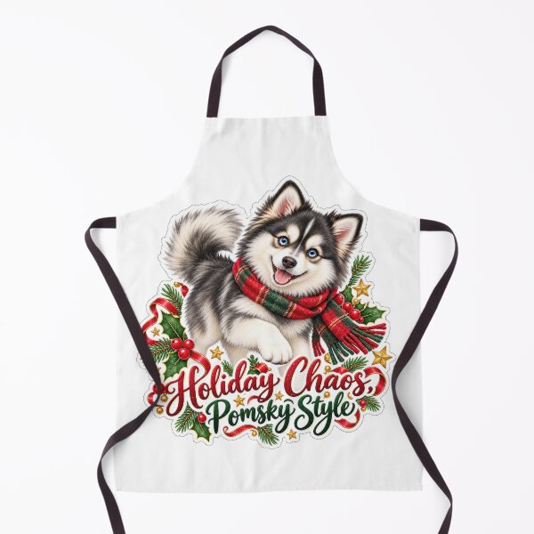 Item preview, Holiday Chaos Pomsky Style designed and sold by badburropress.