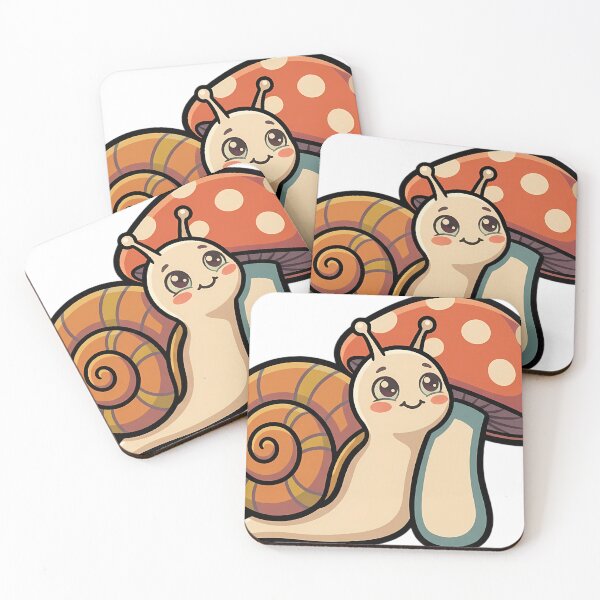 Item preview, Vintage Garden Snail Hugging Retro Toadstool designed and sold by pumsquare.