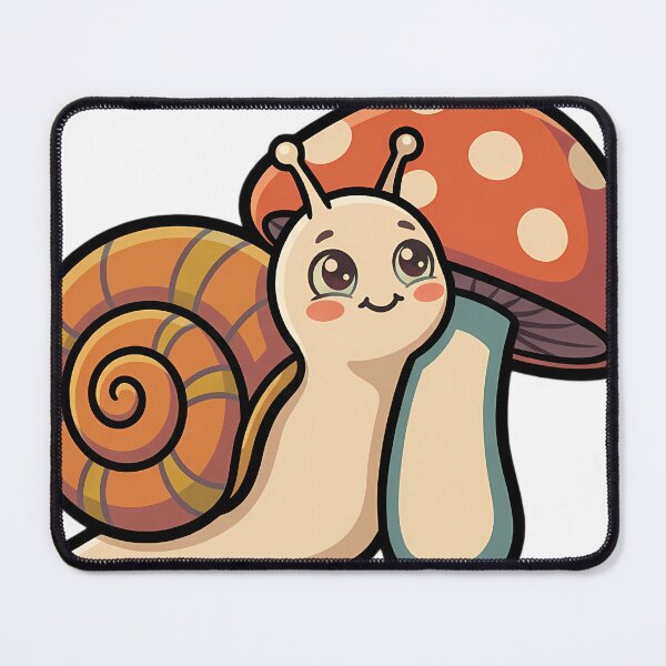 Item preview, Vintage Garden Snail Hugging Retro Toadstool designed and sold by pumsquare.