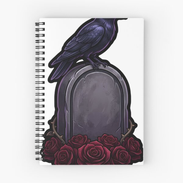 Item preview, Gothic Carved Monument with a Perched Raven designed and sold by IllumeInk.