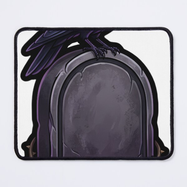 Item preview, Gothic Carved Monument with a Perched Raven designed and sold by IllumeInk.