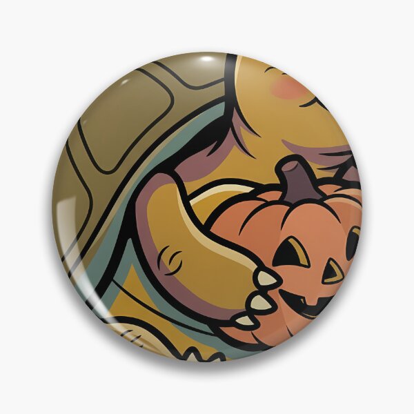 Item preview, Vintage Box Turtle Hugging Retro Jack-o'-Lantern designed and sold by pumsquare.