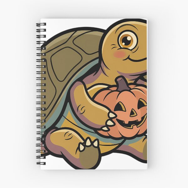 Item preview, Vintage Box Turtle Hugging Retro Jack-o'-Lantern designed and sold by pumsquare.