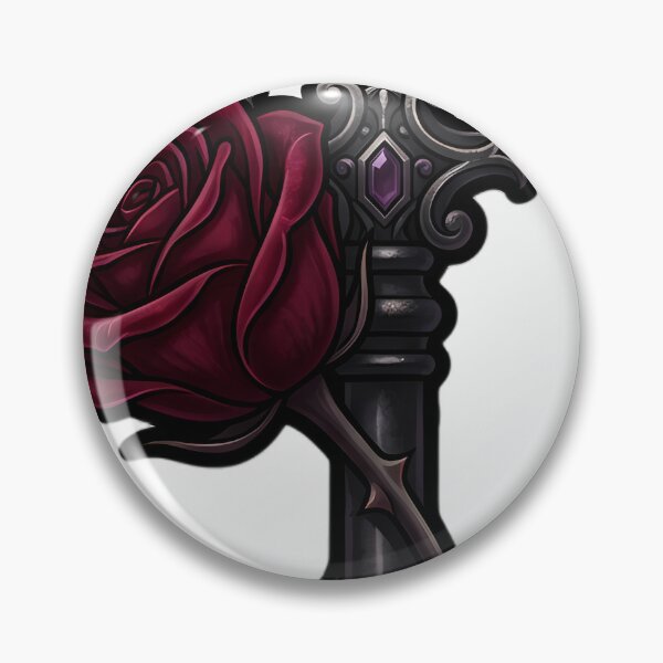 Item preview, Gothic Antique Key with a Crimson Rose designed and sold by IllumeInk.