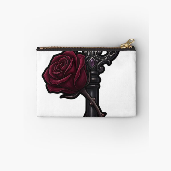 Item preview, Gothic Antique Key with a Crimson Rose designed and sold by IllumeInk.