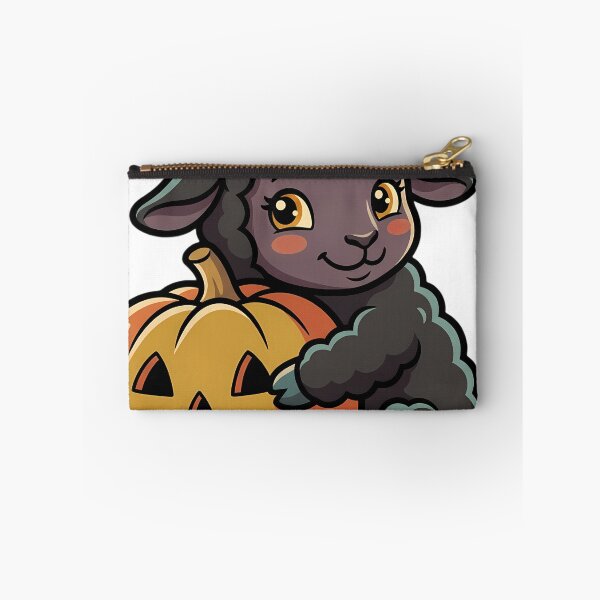 Item preview, Vintage Black Lamb Hugging Retro Jack-o'-Lantern designed and sold by pumsquare.