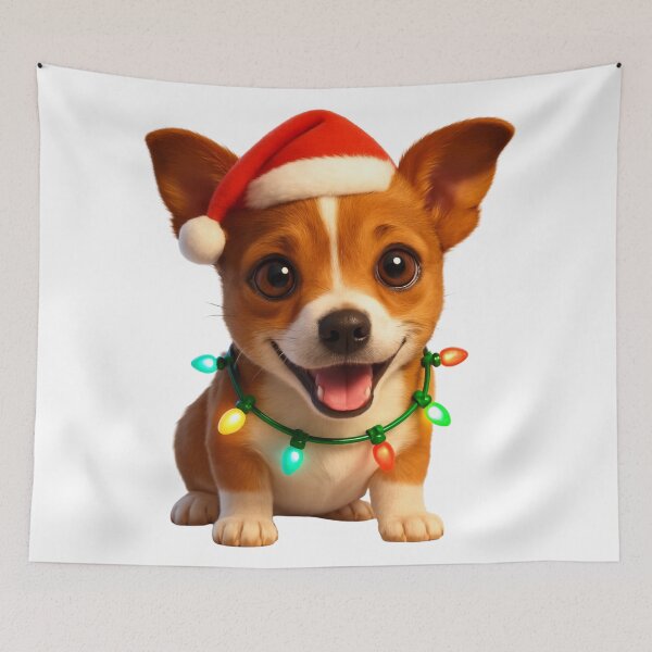 Item preview, Mountain Feist Dog Christmas Sparkle designed and sold by Sillytoe.