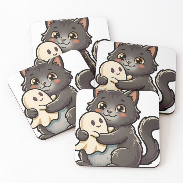 Item preview, Vintage Black Smoke Cat and Friendly Ghost designed and sold by pumsquare.