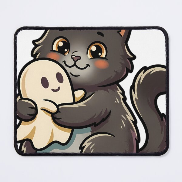 Item preview, Vintage Black Smoke Cat and Friendly Ghost designed and sold by pumsquare.