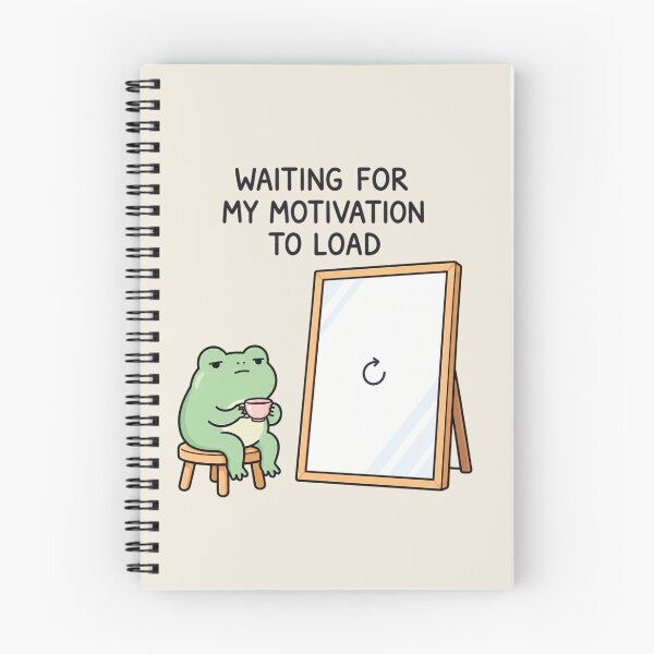 Item preview, Waiting for My Motivation to Load | Funny Frog Humor designed and sold by MrDev.