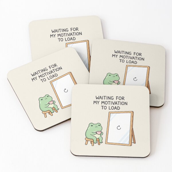Item preview, Waiting for My Motivation to Load | Funny Frog Humor designed and sold by MrDev.