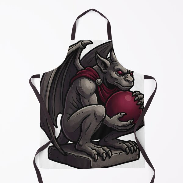 Item preview, Gothic Stone Gargoyle Holding a Garnet designed and sold by IllumeInk.