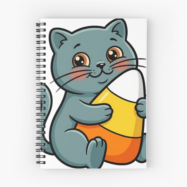 Item preview, Vintage Chartreux Kitten and Retro Candy Corn designed and sold by pumsquare.