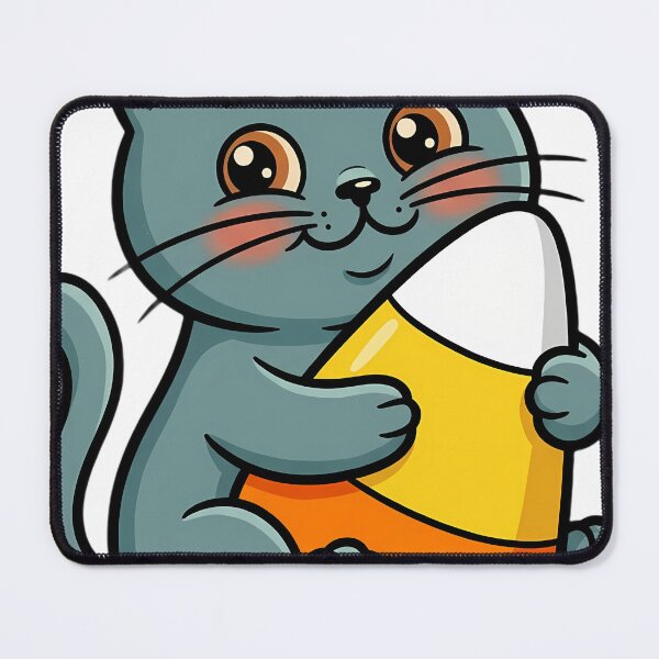 Item preview, Vintage Chartreux Kitten and Retro Candy Corn designed and sold by pumsquare.