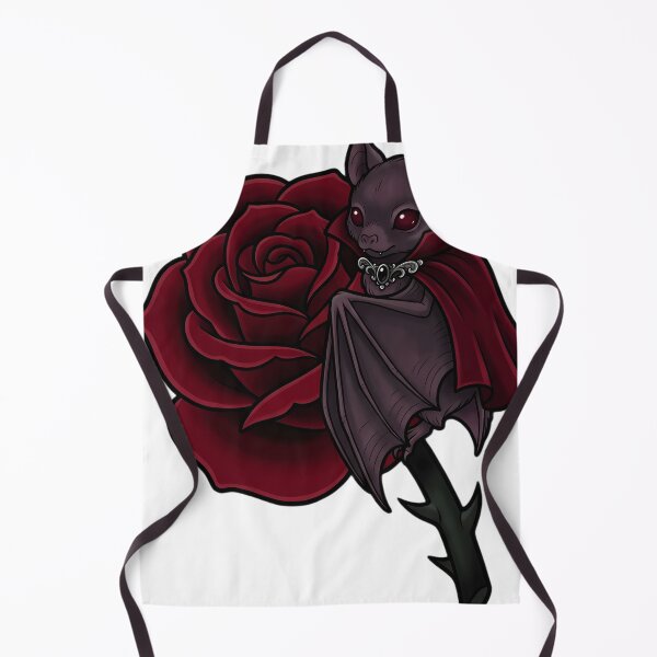 Item preview, Gothic Crimson Rose with a Roosting Bat designed and sold by IllumeInk.