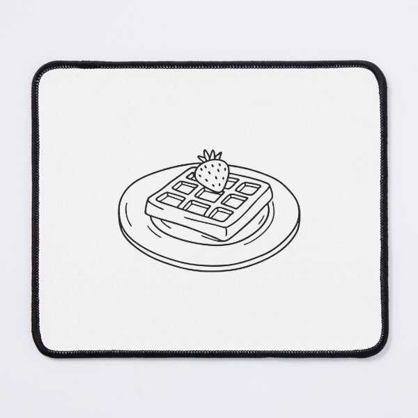 Item preview, An illustration of waffle on a breakfast plate .eps designed and sold by rasagamastore.