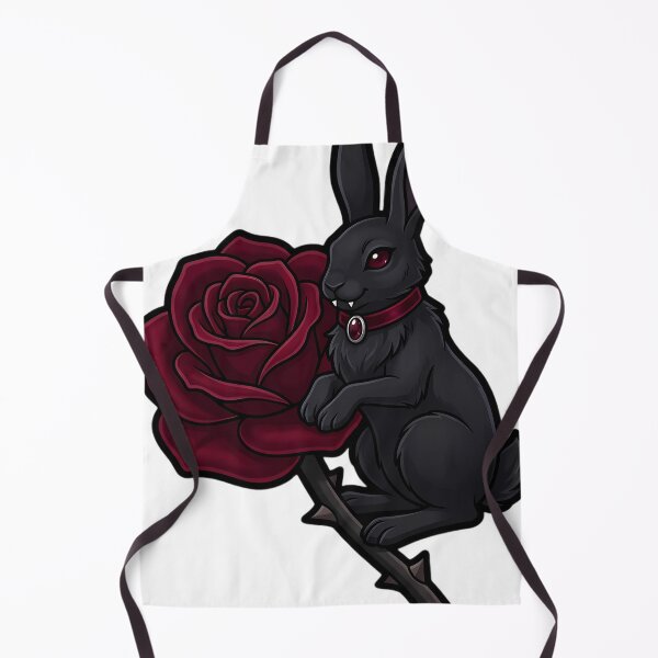Item preview, Gothic Crimson Rose and Black Hare designed and sold by IllumeInk.