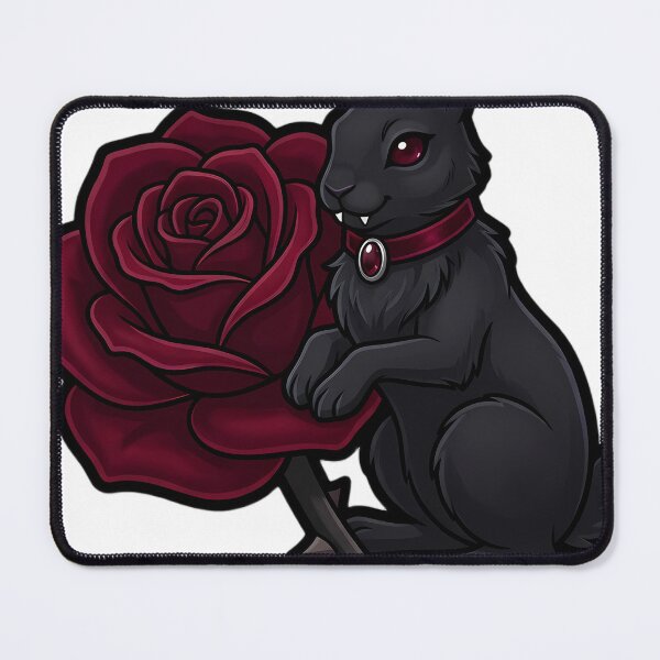 Item preview, Gothic Crimson Rose and Black Hare designed and sold by IllumeInk.