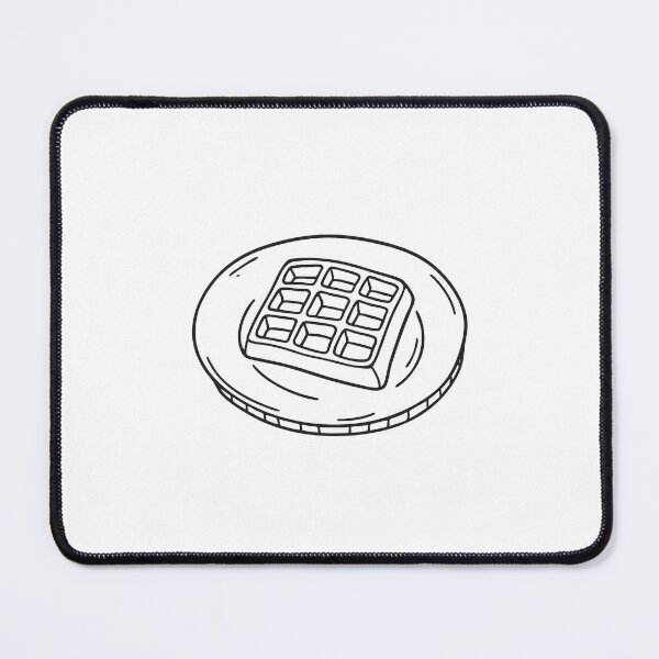 Item preview, An illustration of waffle on a ceramic dish designed and sold by rasagamastore.