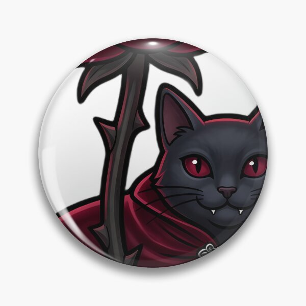 Item preview, Gothic Crimson Rose and Vampire Cat designed and sold by IllumeInk.