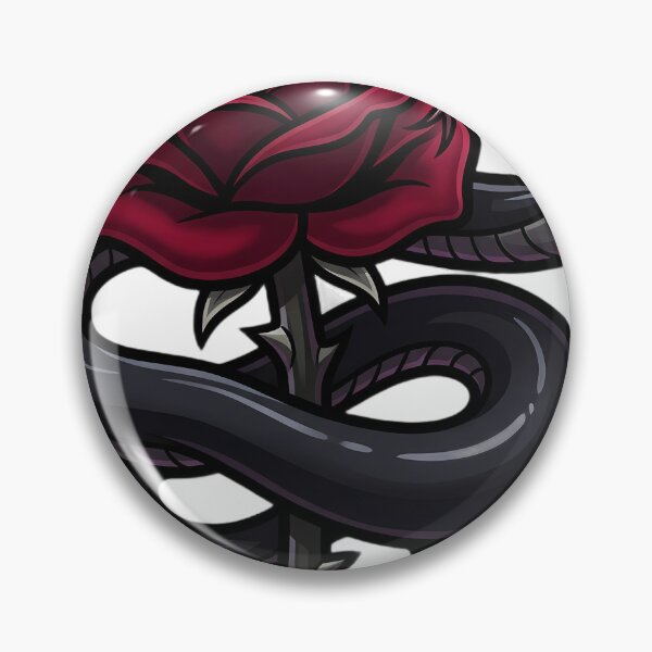 Item preview, Gothic Crimson Rose and Obsidian Serpent designed and sold by IllumeInk.